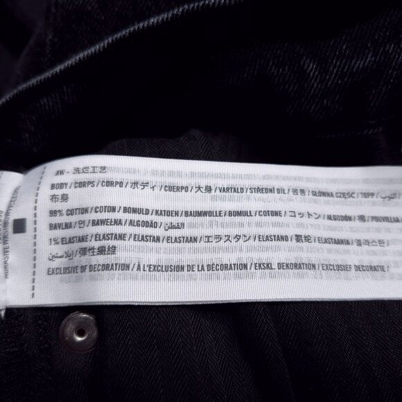 Abercrombie & Fitch 90s Slim Straight Ultra High Rise Curve Love Jeans 27 Black - Picture 8 of 8